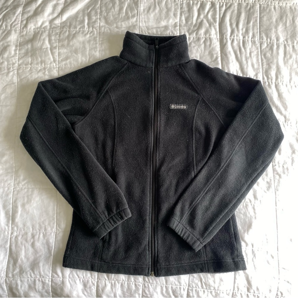 Women’s Columbia fleece jacket size M Black